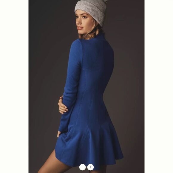 Daily Practice by Anthropologie Long-Sleeve Flouncy Mini Dress - Picture 2 of 4